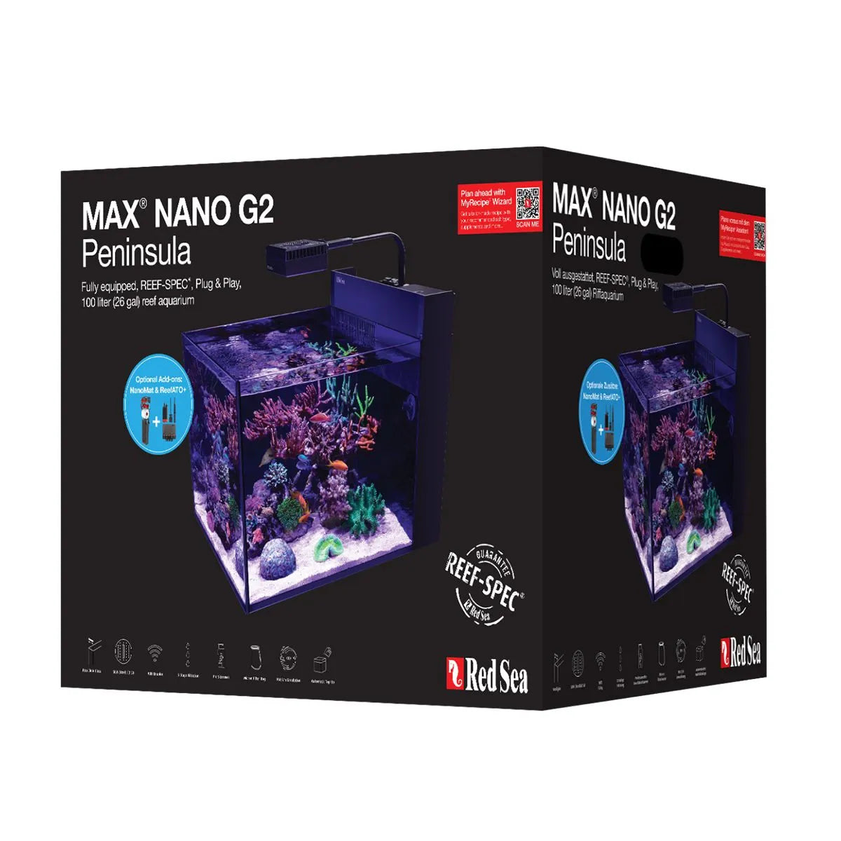 Red Sea Max Nano G2 Peninsula with ReefLED60 – Candy Corals