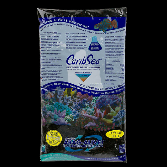 CaribSea ARAG-ALIVE!™ Hawaiian Black Reef Sand 10lbs