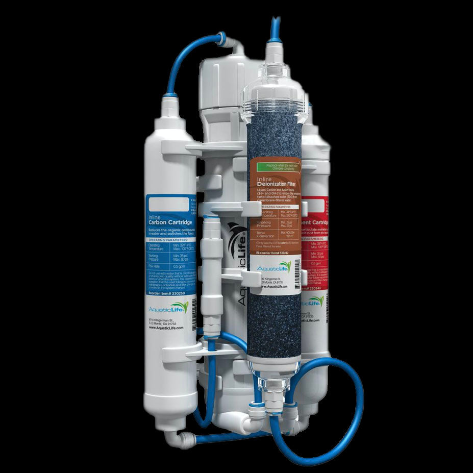 Aquatic Life 50 GPD 4-Stage RO Buddie Reverse Osmosis/Deionization System