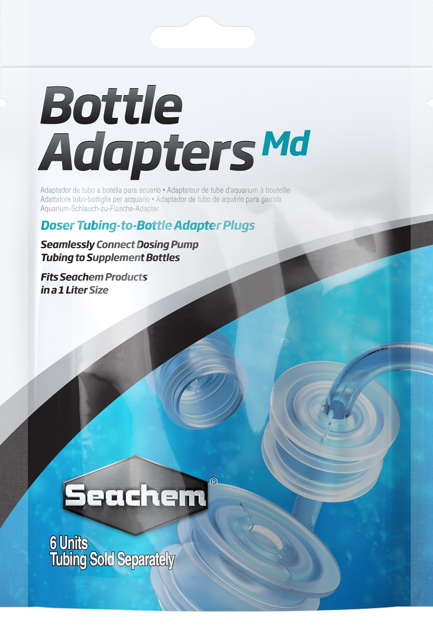 Seachem Bottle Adapters - 6 Pack