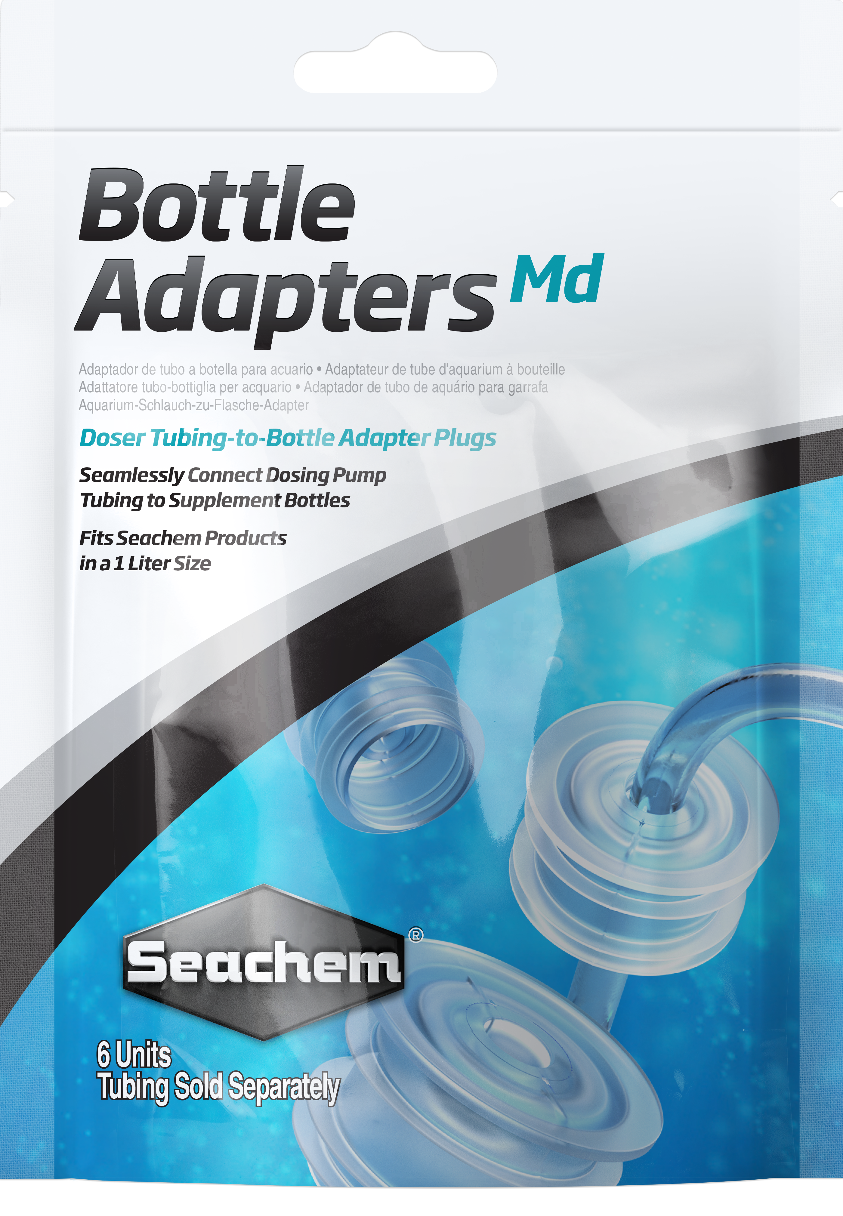 Seachem Bottle Adapters - 6 Pack