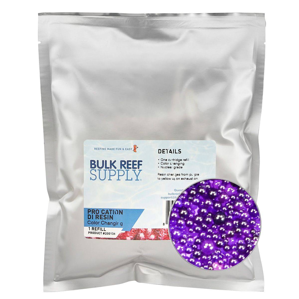 Bulk Reef Bulk Reef Supply PRO Series Cation DI Resin (Color Changing) - Part 1 ...