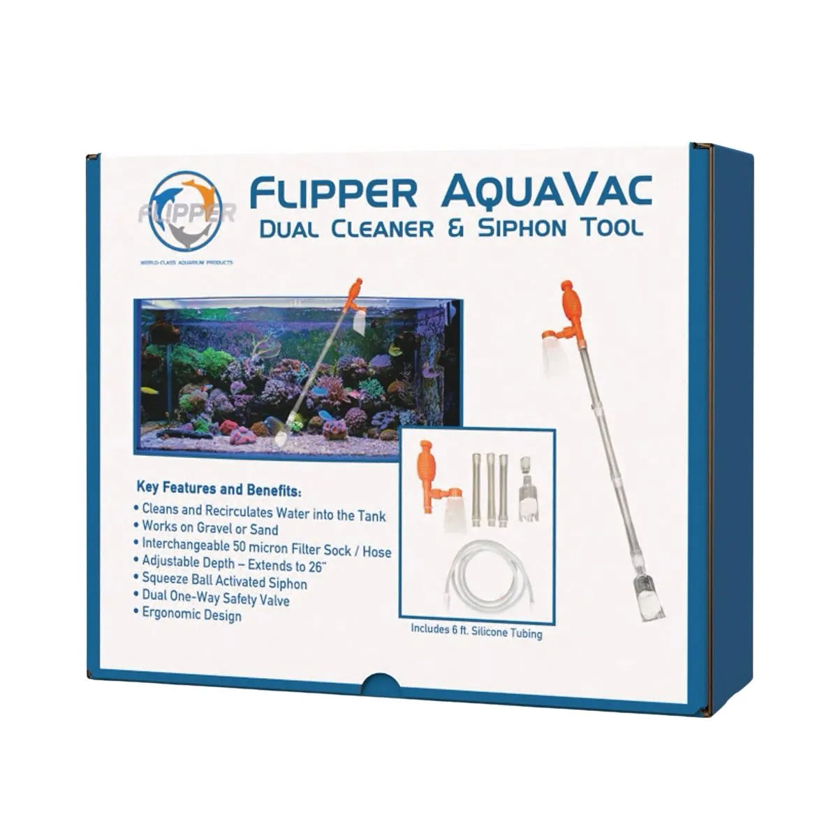 Flipper AquaVac Gravel/Sand Cleaner & Siphon Kit
