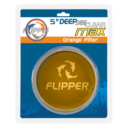 Flipper Deep See Clear Magnetically Mounted Magnified Aquarium Viewer Orange Filter Lens