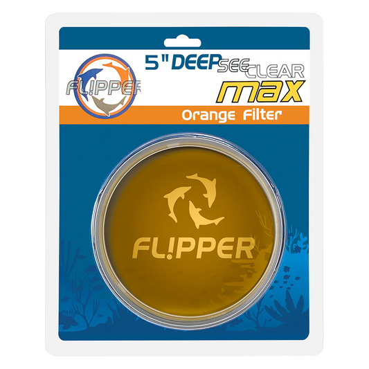 Flipper Deep See Clear Magnetically Mounted Magnified Aquarium Viewer Orange Filter Lens