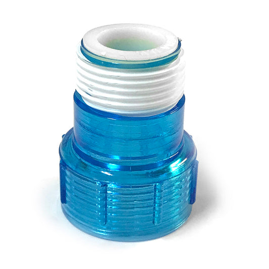 Aqua Ultraviolet Quartz Sleeve Cap in Clear with Ring