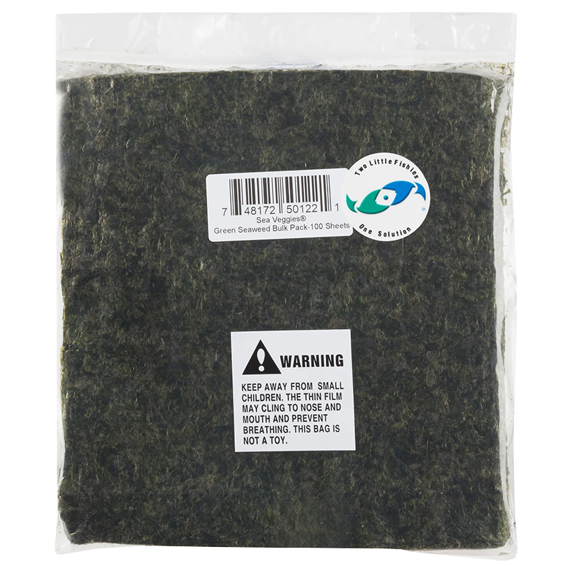 Two Little Fishies SeaVeggies Green Seaweed Bulk Pack