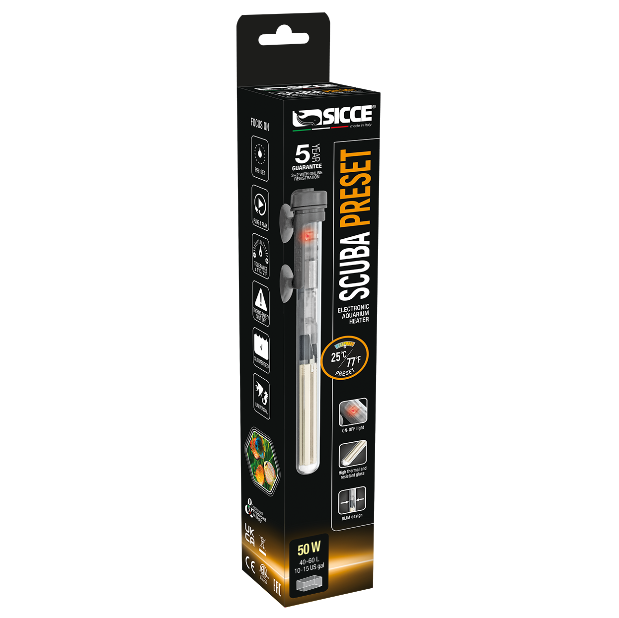Sicce Scuba Preset Submersible Heater